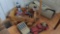 Boyds Bears & Friends Wood wagon and toy and bank lot