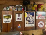 Assorted Oil Cans / Auto Signs / Misc Hardware
