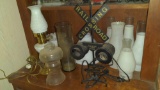 Decorative Train Crossing light, trains, Railroad memorabilia lot