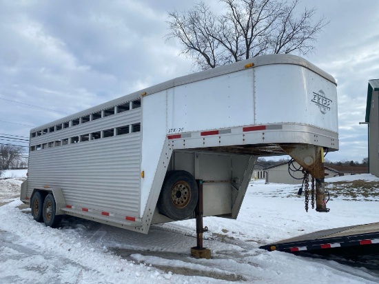 2003 Exiss Goose Neck Cattle Trailer