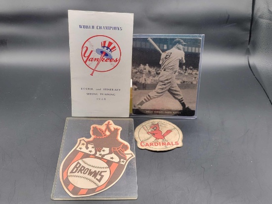 1948 New York Yankees Roster Rollie Hemsley Premium Card +