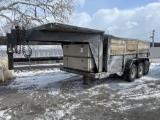 7x14ft tri-axle dump trailer, gooseneck