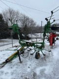 John Deere 756 4 basket hydr fold tedder