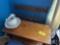 head rest, bowl and pitcher, coffee table, ac vent