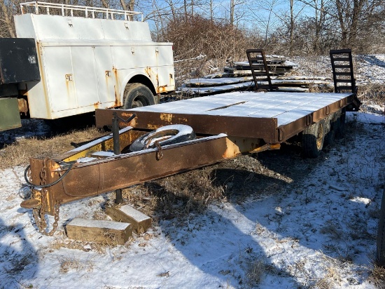 Tri-Axle Trailer 14 Ft x 4 Ft Deck