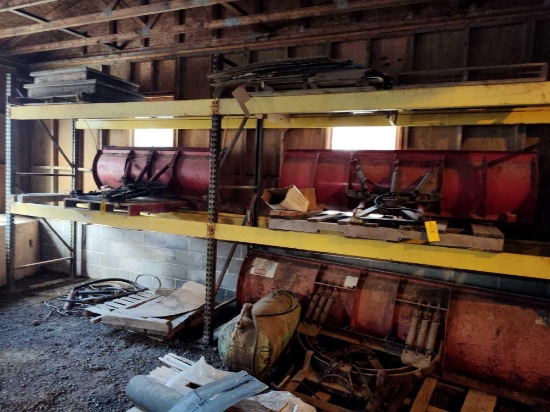 2 Sections Of Steel Material Racks Not Contents
