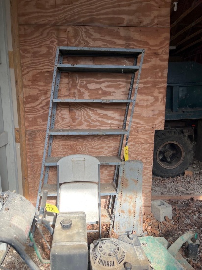 Metal Shelf and Chair
