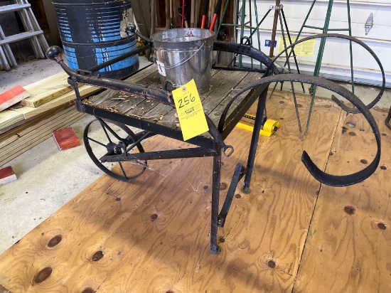 Vintage Cast Iron Garden Cart