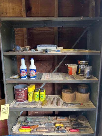 Metal Shelf with Tools