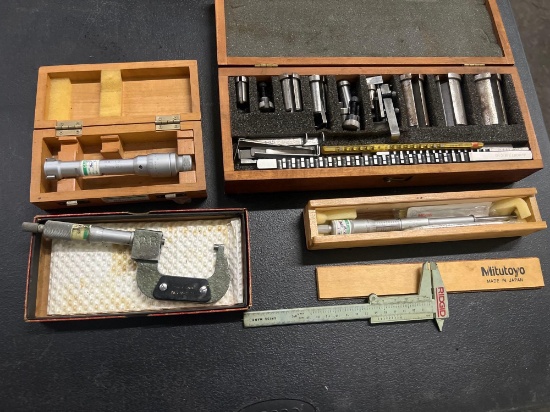 Broach Kit, Mitutoyo Micrometer, Machinist Tooling