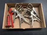 Vise Grips and Ridgid Wrench