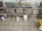 SS triple vat sink, 7ft