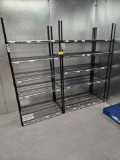Black wire racks, bid x 2