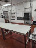 SS table with tray racks, 5ft