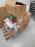 Skid of bakery paper products