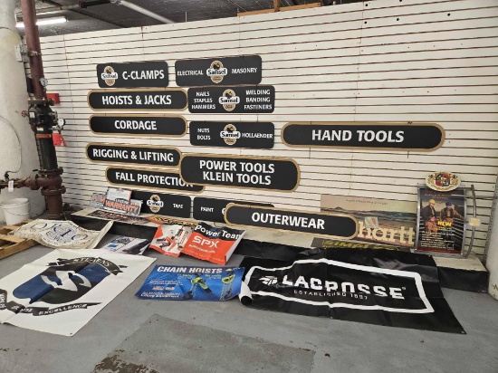Assorted Advertising Signs and Banners | Online Auctions | Proxibid