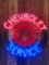 Chevrolet Service Neon Clock