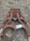 Pair of Ornate Heavy Cast Iron Industrial Legs