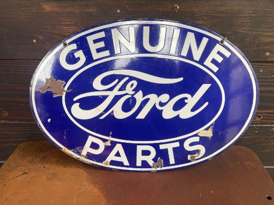 Genuine Ford Parts Porcelain Sign