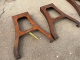 Set of 2 Heavy Cast Iron Industrial Legs