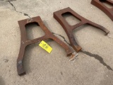 Set of 2 Heavy Cast Iron Industrial Legs