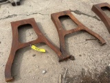 Set of 2 Heavy Cast Iron Industrial Legs
