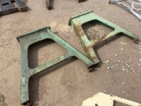 Set of 2 Heavy Cast Iron Industrial Legs