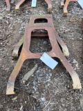 Pair of Heavy Cast Iron Industrial Legs