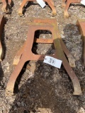 Pair of Heavy Cast Iron Industrial Legs