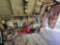 Remaining Shed Wall Contents - Gas Cans, Sprays, Oils, Hardware, Hand Tools, & more