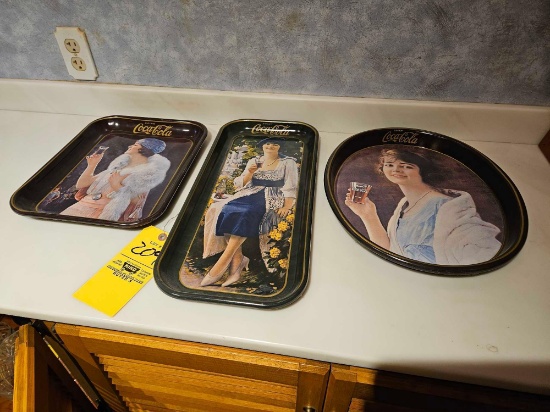 1973 Reproduction Coca Cola Trays