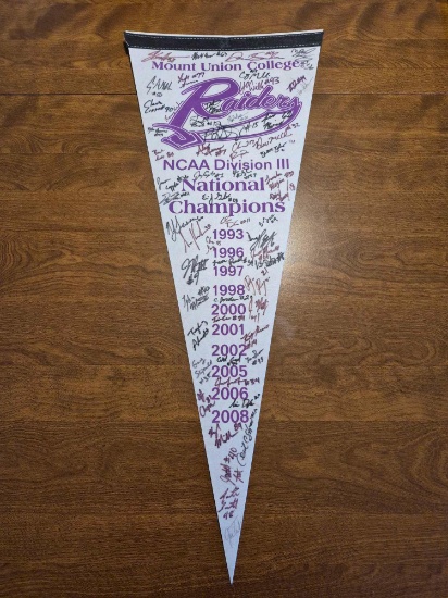 2008 Mount Union Raiders National Champions Signed Pendant