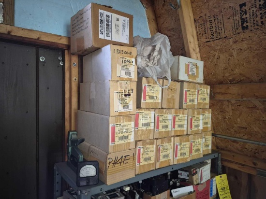 Top Shelf Contents - Cutler-Hammer Eaton Electrical Panels, Breaker Kit, & Other Related Hardware