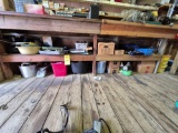 Contents Under Workbench - Tools, Hardware, Small Live Trap, Bernzomatic Fogger, & more