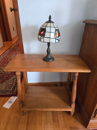 End stand, Stained glass lamp