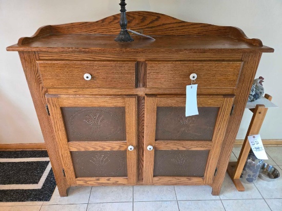 Oak pie cupboard