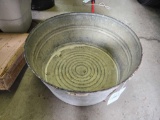 Galvanized tub