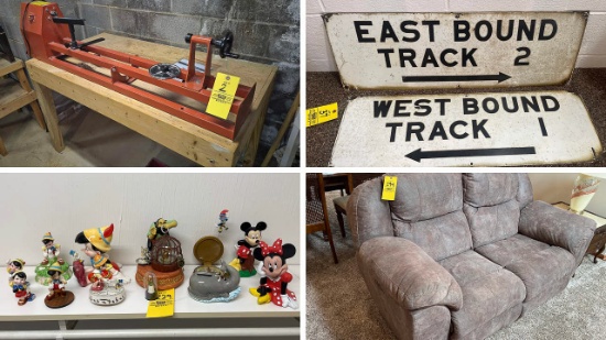 Furniture/HH, Trains, Tools, Coll. 23855 - Gabe