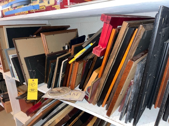 Shelf Section Contents - Picture Frames, Various Sizes