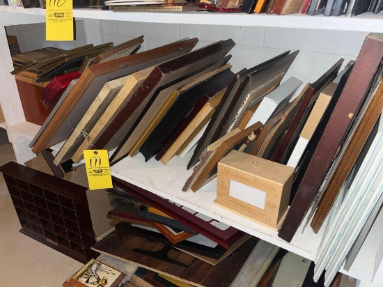 Shelf Section Contents - Picture Frames, Various Sizes