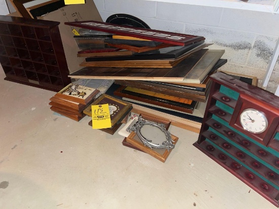 Shelf Section Contents - Picture Frames, Small Display Shelves