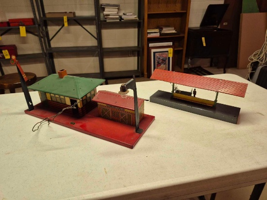 American Flyer #237 Station Set and #133 Flyerville Station with Boxes