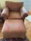 Pattern Chair with ottoman