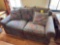 Two Cushion Floral Loveseat