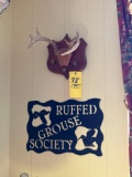 Antler Plaque and Ruffed Grouse Society Metal Art