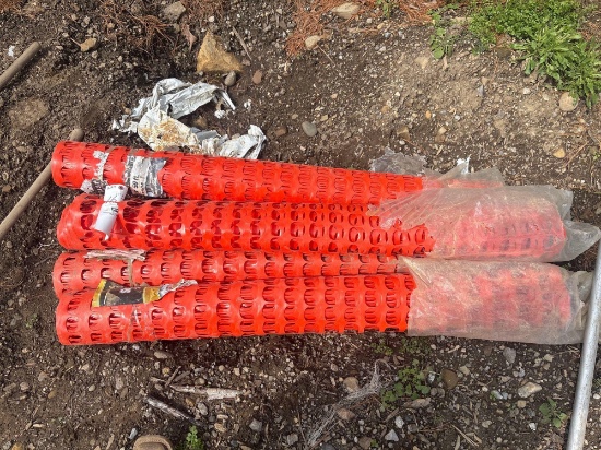 (4) 50ft Temporary Fence Rolls