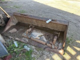 6ft skid Loader Bucket - Quick attach Plate