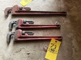(2) Ridged 18in - Quarnteed 24in Pipe Wrenches