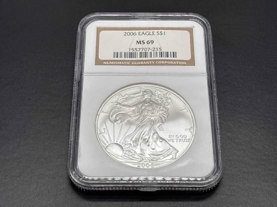 2006 MS69 1oz Fine Silver Eagle