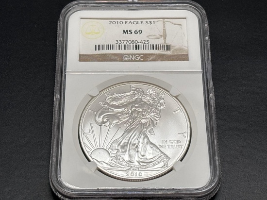 2010 MS69 1oz Fine Silver Eagle